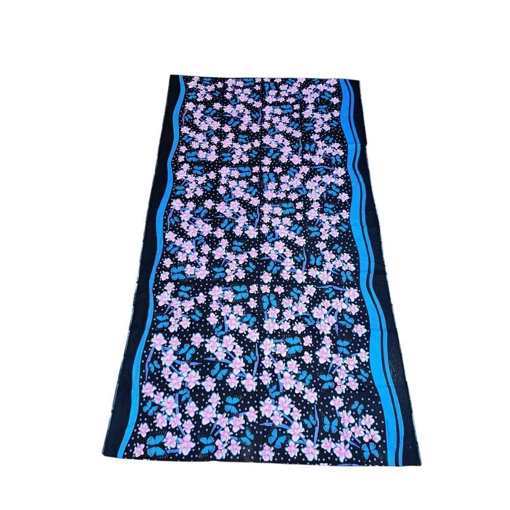 New With Tags floral Tropical-Print Wrap multicolored floral -print ruana wrap t